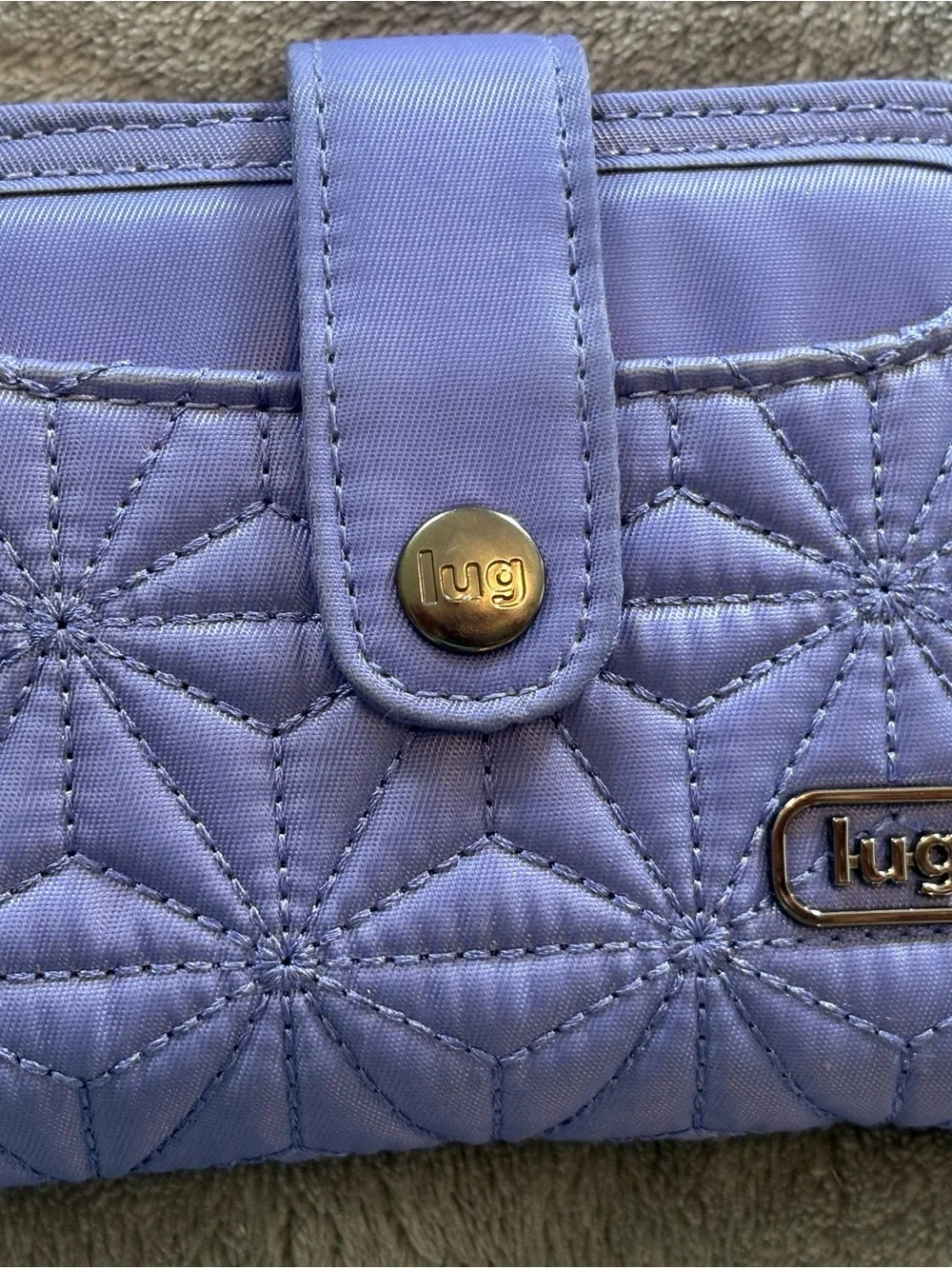 lug Quilted Lavender Legacy Minuet Wallet - Picture 1 of 6